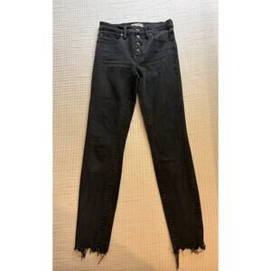 Madewell women's Black  9" High Rise Skinny Jean size 26